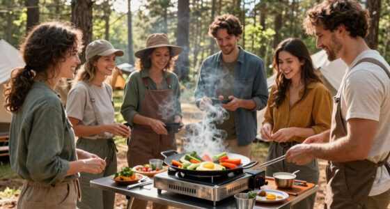 portable griddles for social cooking