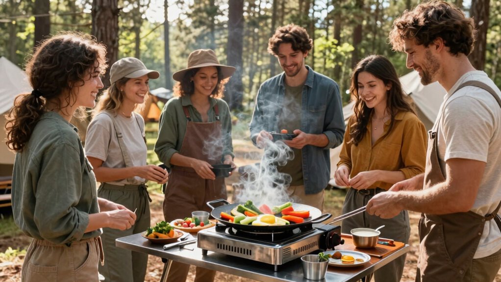 portable griddles for social cooking