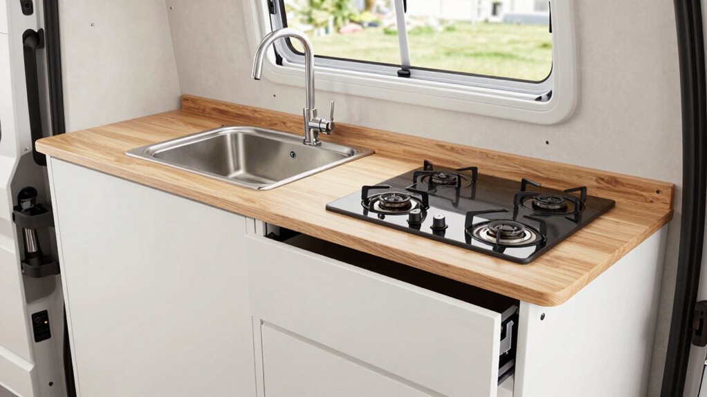 The Smart Way to Build a Campervan Kitchen Without Wasting Space 3 portable modular space efficient kitchen