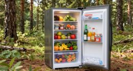proper camping fridge organization
