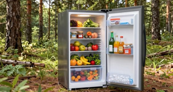 proper camping fridge organization