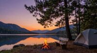 quiet solo camping retreats