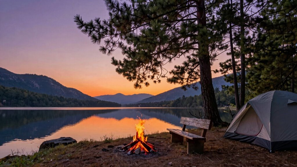 quiet solo camping retreats