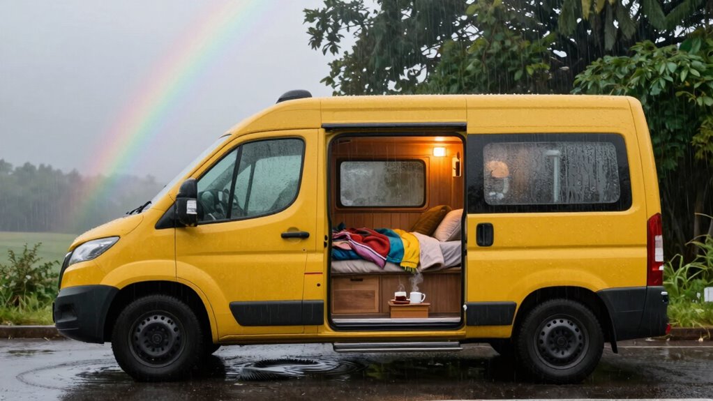 rainy campervan travel tips