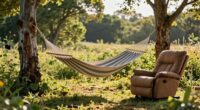 relaxed campsite lounging trend