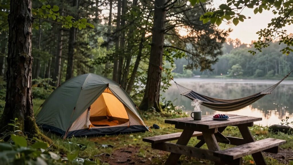 relaxing outdoor mindful connection