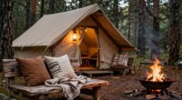 rustic comfort in glamping