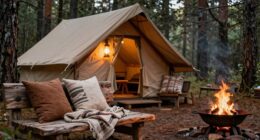 rustic comfort in glamping