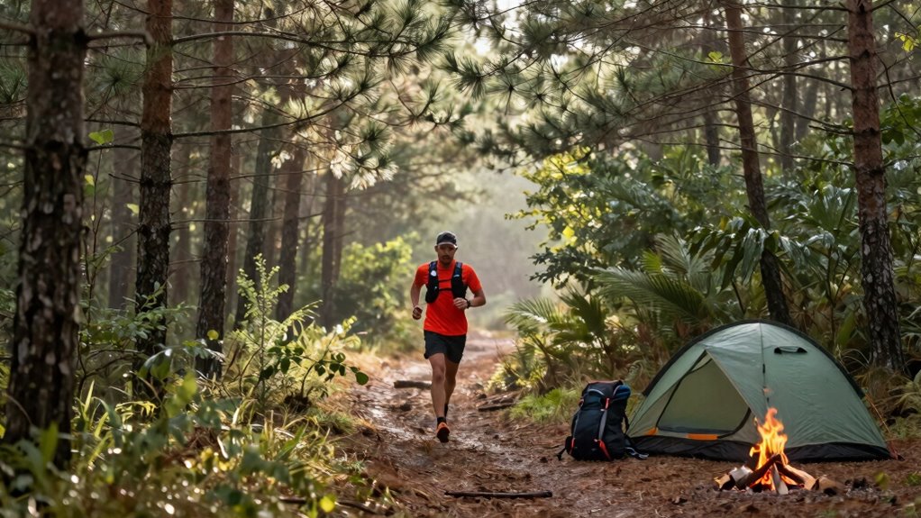 scenic relaxed trail running