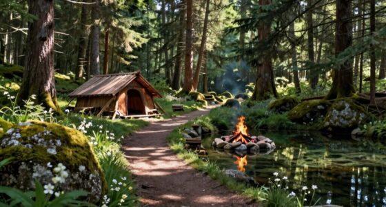 secluded peaceful camping spot
