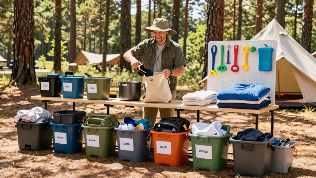 shared camping chore system