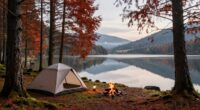 shoulder season camping options