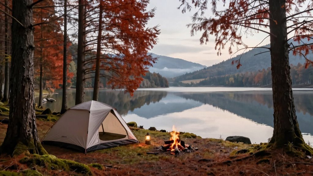 shoulder season camping options