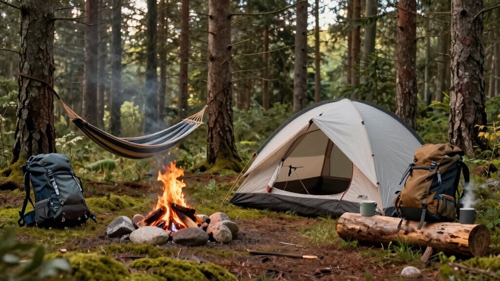 simple camping confident return