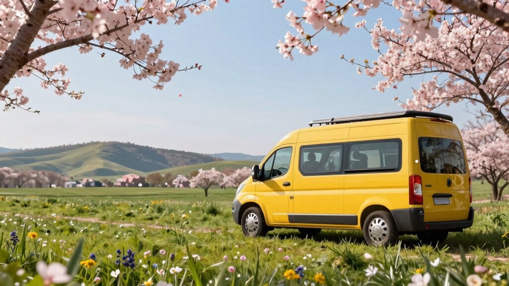 spring vs summer campervan experiences