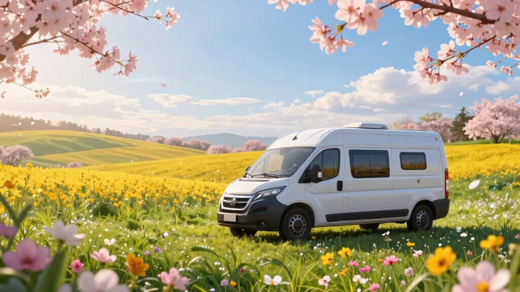 spring wildflowers boost scenery