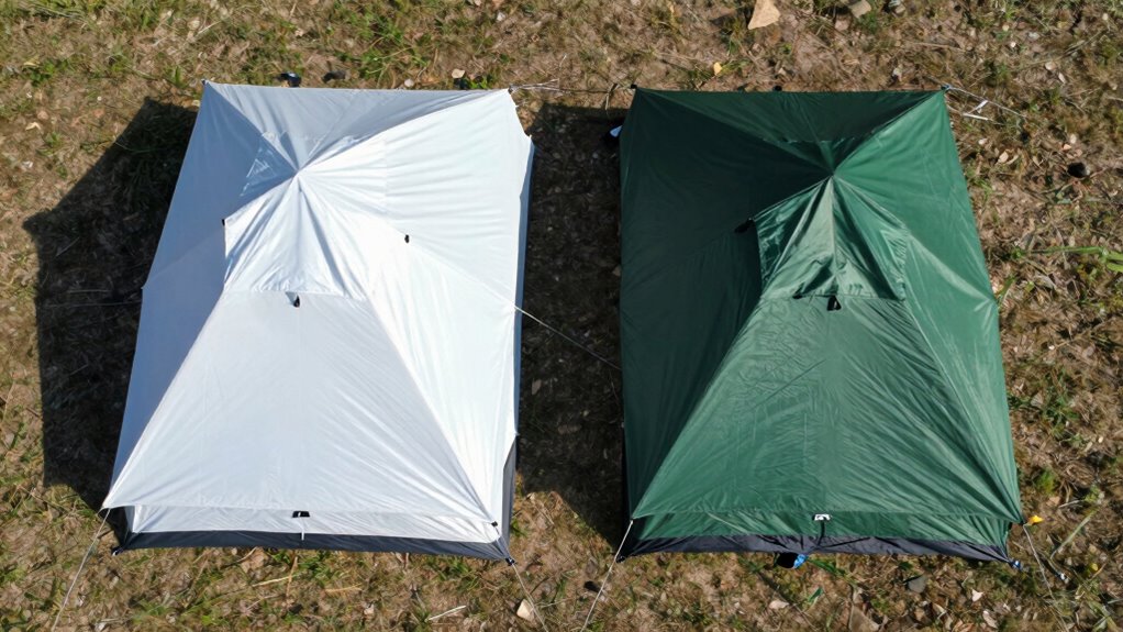 tent color affects temperature