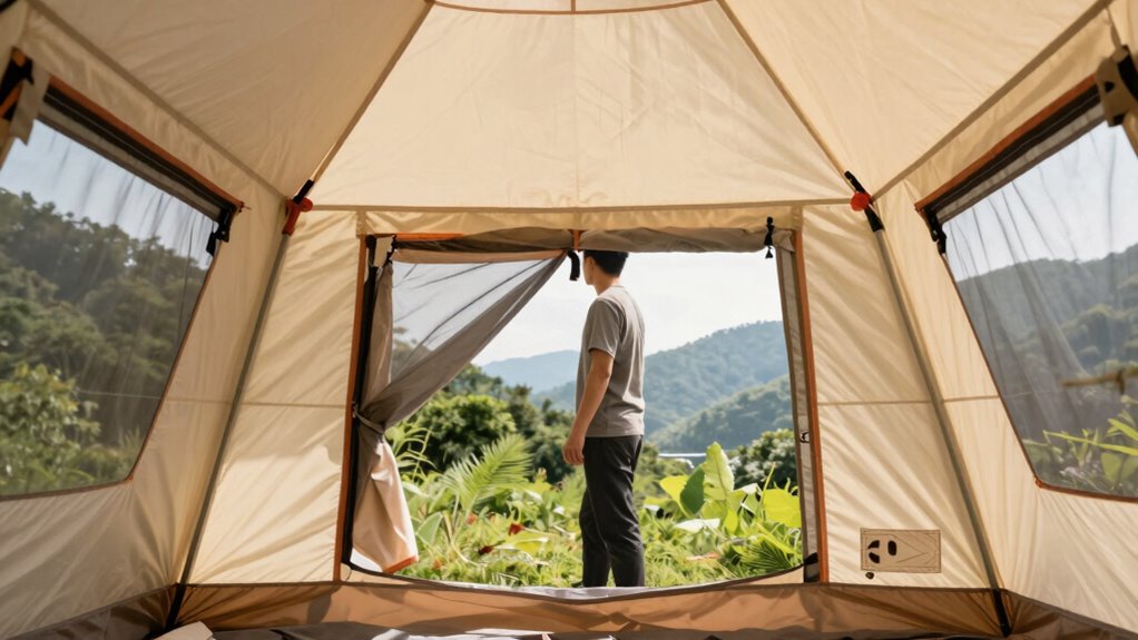 tent height influences comfort