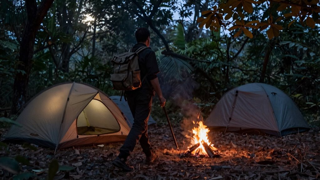 timing for stealth camping