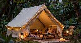 warm inviting outdoor lighting