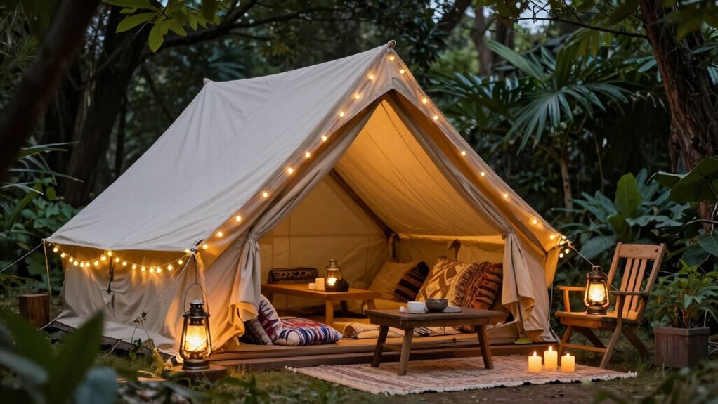 warm inviting outdoor lighting