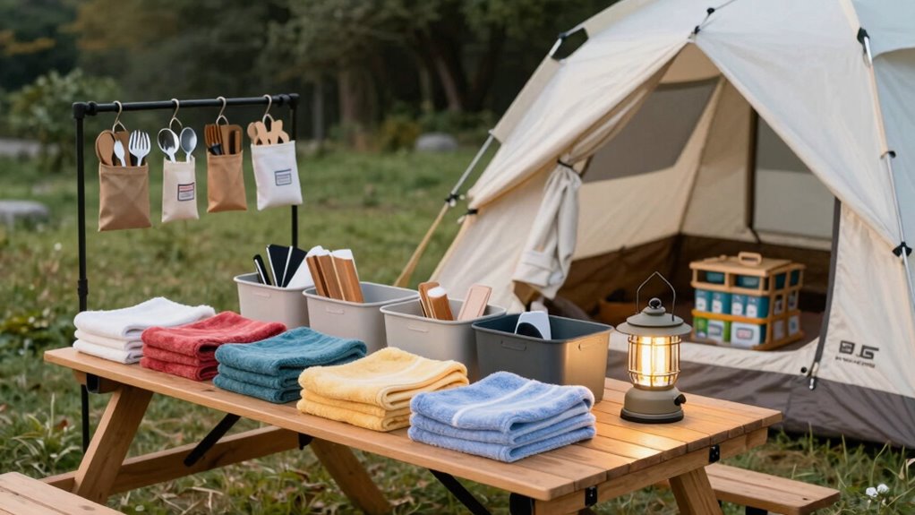 weekend camping organization tips