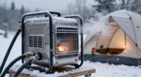 winter camping diesel heating