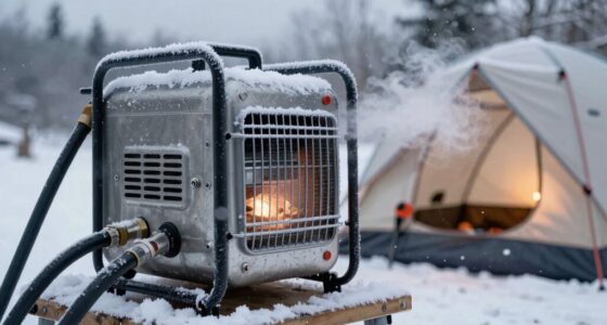 winter camping diesel heating