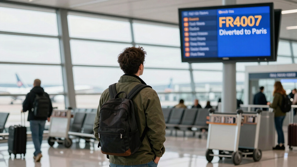 Flight Fr4007 Diverted To Paris
