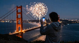 Golden Gate Bridge Fireworks